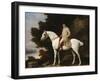 A Gentleman on a Grey Horse in a Rocky Wooded Landscape, 1781-George Stubbs-Framed Giclee Print