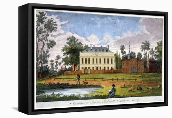 A Gentleman's Seat on Stockwell Common, Lambeth, London, 1792-null-Framed Stretched Canvas