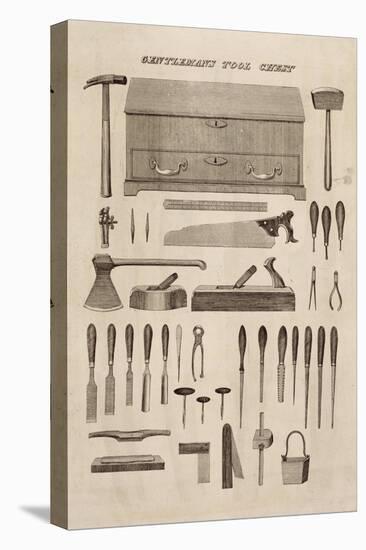 A Gentleman's Tool Chest, from the Catalogue of Cutler and Co. (Engraving)-English-Stretched Canvas