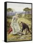 A Gentlemanly Act-George Goodwin Kilburne-Framed Stretched Canvas