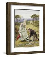 A Gentlemanly Act-George Goodwin Kilburne-Framed Giclee Print