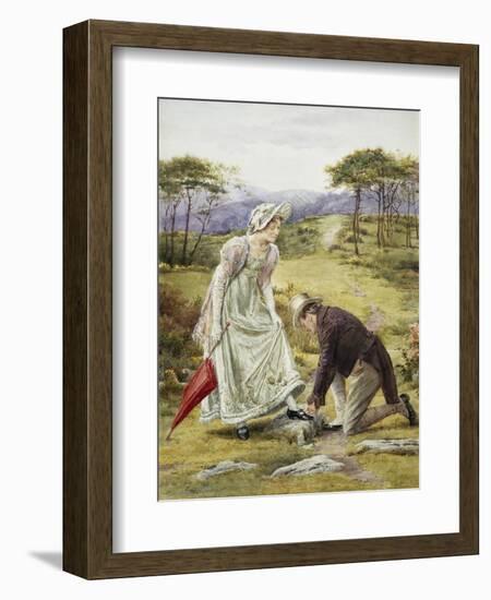 A Gentlemanly Act-George Goodwin Kilburne-Framed Giclee Print