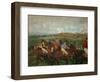 A Gentlemen's Race, Before the Start, 1862 and 1882-Edgar Degas-Framed Giclee Print