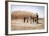 A Georgian Army Soldier Interacts with Afghan Children-null-Framed Photographic Print