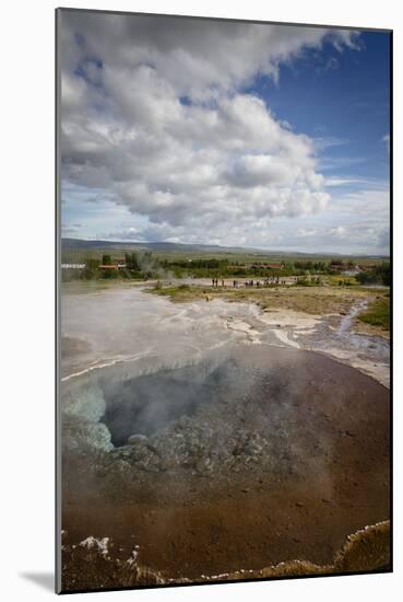 A Geothermal Hotspring Pool with Dissolved Minerals, Geysir, Golden Circle, Iceland, Polar Regions-Yadid Levy-Mounted Photographic Print
