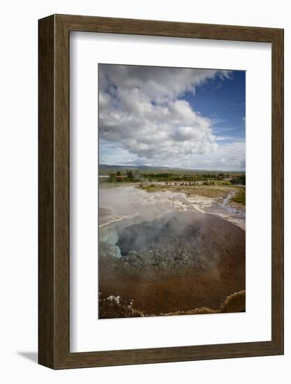 A Geothermal Hotspring Pool with Dissolved Minerals, Geysir, Golden Circle, Iceland, Polar Regions-Yadid Levy-Framed Photographic Print