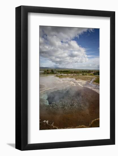 A Geothermal Hotspring Pool with Dissolved Minerals, Geysir, Golden Circle, Iceland, Polar Regions-Yadid Levy-Framed Photographic Print