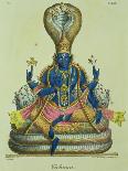 Shiva, One of the Gods of the Hindu Trinity (Trimurt) with His Consort Parvati, C19th Century-A Geringer-Giclee Print