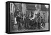 A German Army Field Kitchen in a French Village, World War I, 1915-null-Framed Stretched Canvas