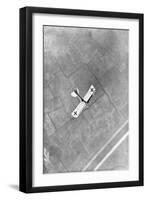 A German Aviatik Aircraft Photographed in Flight by a Belgian Aviator, Ypres, Belgium, 1916-null-Framed Premium Giclee Print