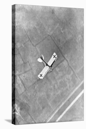 A German Aviatik Aircraft Photographed in Flight by a Belgian Aviator, Ypres, Belgium, 1916-null-Stretched Canvas