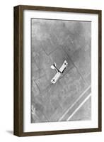 A German Aviatik Aircraft Photographed in Flight by a Belgian Aviator, Ypres, Belgium, 1916-null-Framed Giclee Print