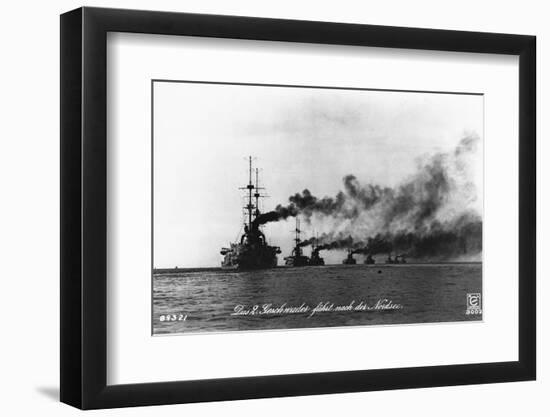 A German Battle Squadron.-null-Framed Photographic Print