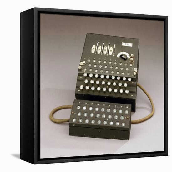 A German Enigma Machine-null-Framed Stretched Canvas