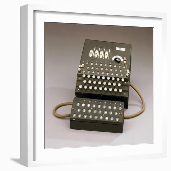 A German Enigma Machine-null-Framed Premium Giclee Print