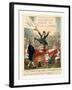 A German Mountebank Blowing His Own Trumpet at a Dutch Concert of 500 Piano Fortes-null-Framed Giclee Print