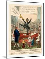 A German Mountebank Blowing His Own Trumpet at a Dutch Concert of 500 Piano Fortes-null-Mounted Giclee Print