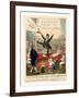 A German Mountebank Blowing His Own Trumpet at a Dutch Concert of 500 Piano Fortes-null-Framed Giclee Print