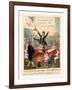 A German Mountebank Blowing His Own Trumpet at a Dutch Concert of 500 Piano Fortes-null-Framed Giclee Print