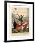 A German Mountebank Blowing His Own Trumpet at a Dutch Concert of 500 Piano Fortes-null-Framed Giclee Print