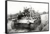A German Panzer Pz Kpwiii Ausfe Tank-null-Framed Stretched Canvas