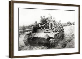 A German Panzer Pz Kpwiii Ausfe Tank-null-Framed Photographic Print