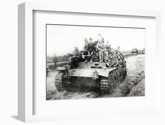A German Panzer Pz Kpwiii Ausfe Tank-null-Framed Photographic Print