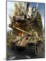 A German Panzer V Medium Tank with a Spirtual Force of the Teutonic Knight-Stocktrek Images-Mounted Art Print