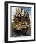 A German Panzer V Medium Tank with a Spirtual Force of the Teutonic Knight-Stocktrek Images-Framed Art Print