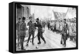 A German Prisoner Dares to Attack an Officer, France, World War I, 1915-null-Framed Stretched Canvas
