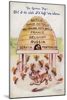 A German Puppy Being Stung by Allied Bees-null-Mounted Giclee Print