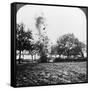 A German Shell Exploding, World War I, 1914-1918-null-Framed Stretched Canvas