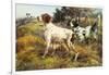 A German-Short Haired Pointer and Two Setters in a Landscape-Edmund Henry Osthaus-Framed Giclee Print