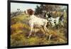 A German-Short Haired Pointer and Two Setters in a Landscape-Edmund Henry Osthaus-Framed Giclee Print