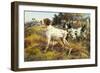 A German-Short Haired Pointer and Two Setters in a Landscape-Edmund Henry Osthaus-Framed Premium Giclee Print