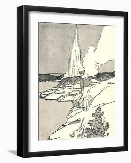 'A Geyser', 1912-Charles Robinson-Framed Giclee Print