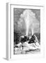 A Geyser, USA, 19th Century-Edouard Riou-Framed Giclee Print