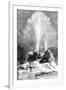 A Geyser, USA, 19th Century-Edouard Riou-Framed Giclee Print