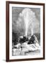 A Geyser, USA, 19th Century-Edouard Riou-Framed Giclee Print