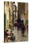 A Ghetto of Florence-Telemaco Signorini-Stretched Canvas