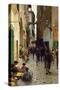 A Ghetto of Florence-Telemaco Signorini-Stretched Canvas