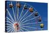 A Giant Ferris Wheel Shot a Local City Fair-pazham-Stretched Canvas