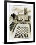 A Giant Game of Chess Is Part of a Festival at the Town of Marcostica-null-Framed Giclee Print