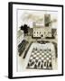 A Giant Game of Chess Is Part of a Festival at the Town of Marcostica-null-Framed Giclee Print