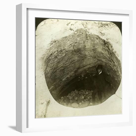 A Giant's Cauldron (Glacier Pothol), Norway-HC White-Framed Photographic Print