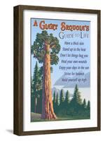 A Giant Sequoia's Guide to Life-Lantern Press-Framed Art Print