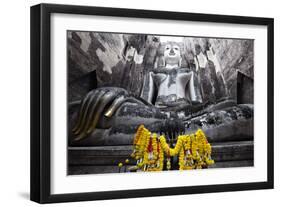 A Giant Sukhothai Era Sitting Buddha, Wat Si Chum, Sukhothai Historical Park, Thailand-Alex Robinson-Framed Photographic Print