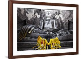 A Giant Sukhothai Era Sitting Buddha, Wat Si Chum, Sukhothai Historical Park, Thailand-Alex Robinson-Framed Photographic Print