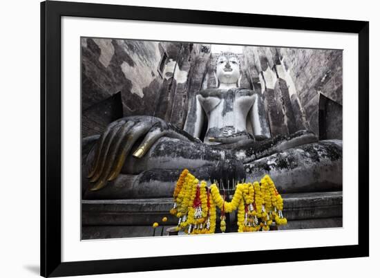 A Giant Sukhothai Era Sitting Buddha, Wat Si Chum, Sukhothai Historical Park, Thailand-Alex Robinson-Framed Photographic Print