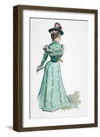 A Gibson Girl, 1899-Charles Dana Gibson-Framed Giclee Print